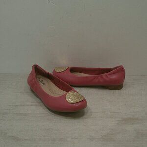 Clarks Collection Leather Classic Ballet Flats- Lorleigh Ave Dusty Rose Size 5M